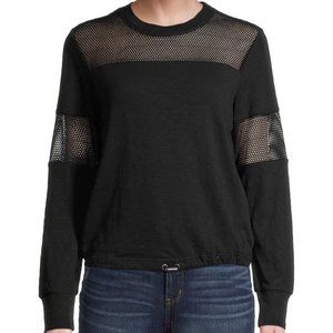 No Boundaries Juniors Cinched Waist Top Black Size XS